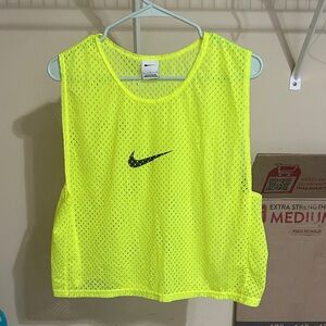 Nike Bright Yellow Mesh Sports Vest